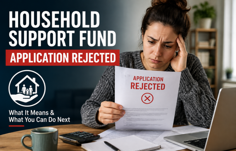 Household Support Fund Application Rejected